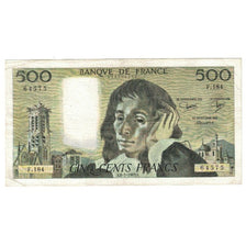 Francia, 500 Francs, Pascal, 1983, F.184, MBC+, Fayette:71.28, KM:156e