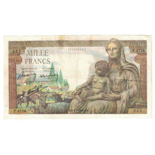 France, 1000 Francs, Déesse Déméter, 1943, T.4716, EF(40-45), Fayette:40.21