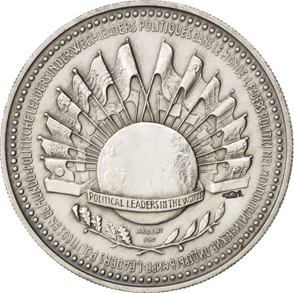 FRANCE, History, French Fifth Republic, Medal, MS(60-62), Silver, 30, 14.80