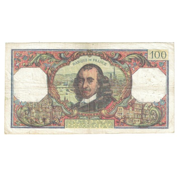 France, 100 Francs, Corneille, 1978, J.1151, EF(40-45), Fayette:65.61, KM:149f