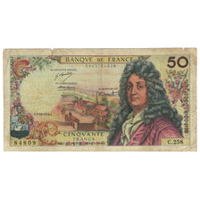 France, 50 Francs, Racine, 1974, C.258, VF(20-25), Fayette:64.28, KM:148d