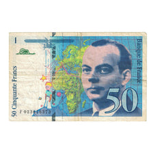 França, 50 Francs, St Exupéry, 1994, FD 023616373, EF(40-45), Fayette:73.1d