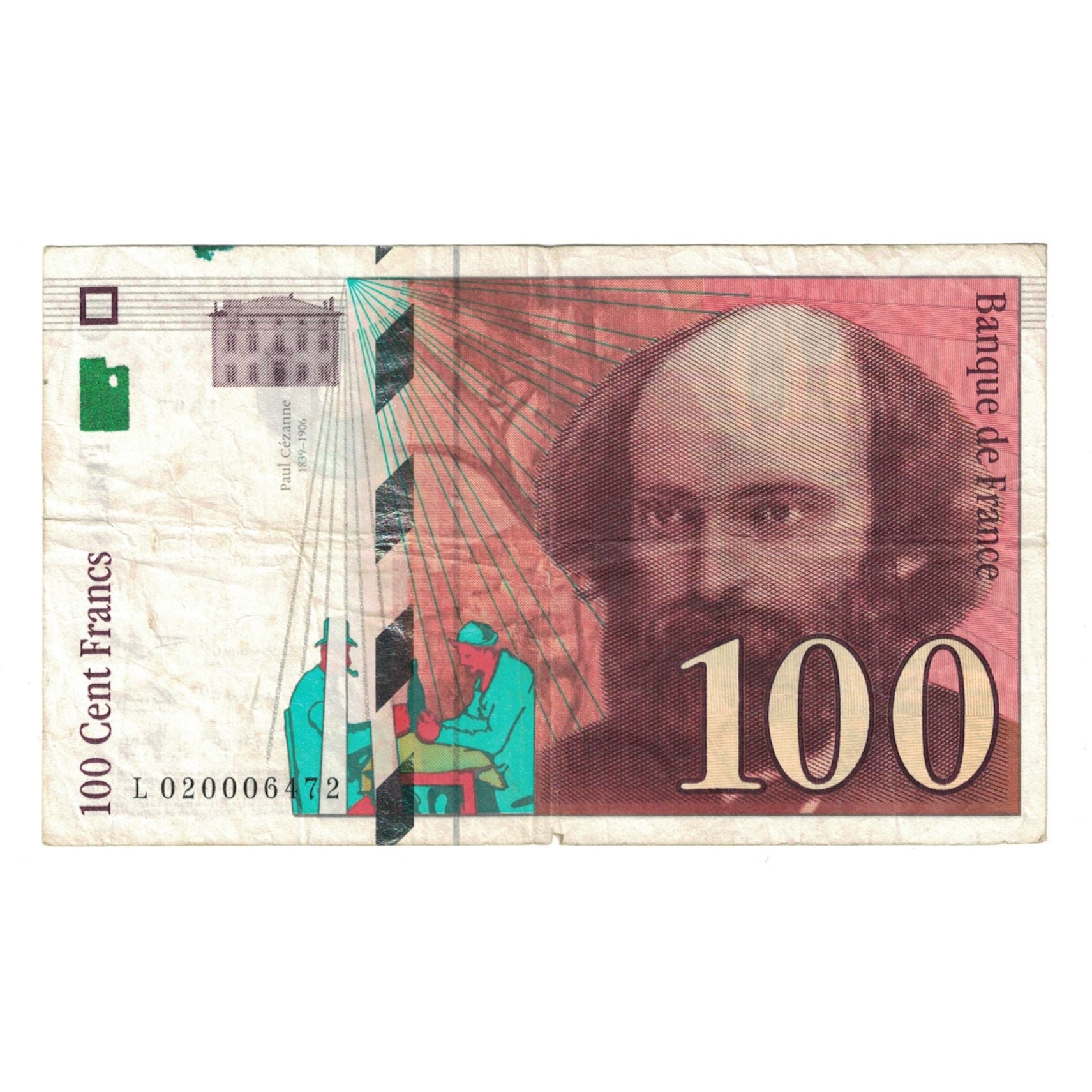 Francia, 100 Francs, Cézanne, 1997, L 020006472, B, Fayette:74.1, KM:158a