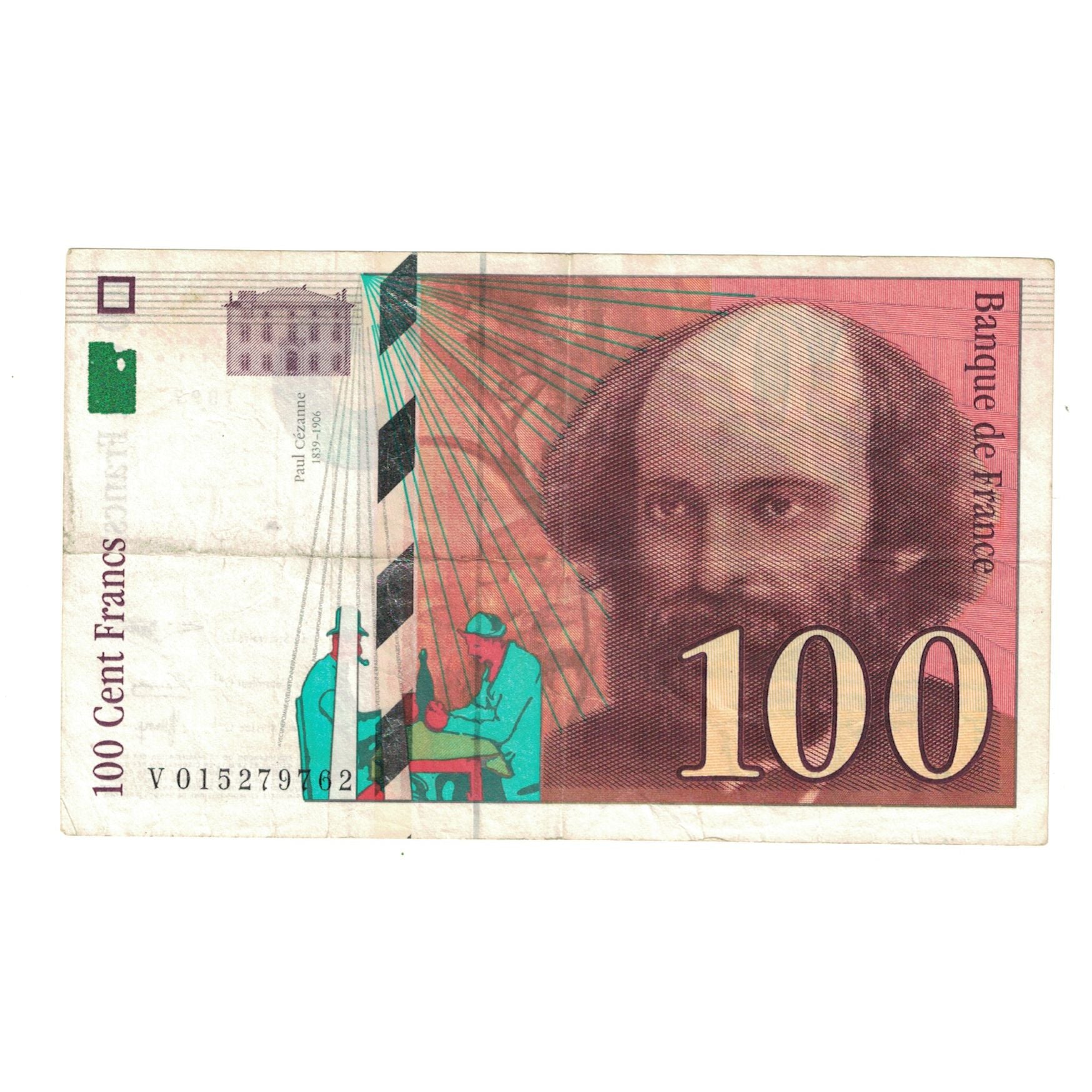 Francja, 100 Francs, Cézanne, 1997, V015279762, VF(30-35), Fayette:F74.01
