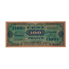 France, 100 Francs, Drapeau/France, 1944, 05298022, TB, Fayette:VF25.1, KM:118a