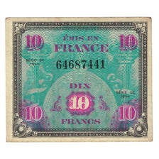 Francia, 10 Francs, Flag/France, 1944, 64687441, MB+, Fayette:VF18.1, KM:116a