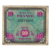 Francja, 10 Francs, Flag/France, 1944, 66674986, VF(20-25), Fayette:VF18.1