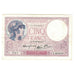 França, 5 Francs, Violet, 1939, X.60416, AU(55-58), Fayette:4.5, KM:83