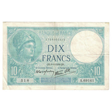 Francja, 10 Francs, Minerve, 1939, A.69161, EF(40-45), Fayette:7.2, KM:84