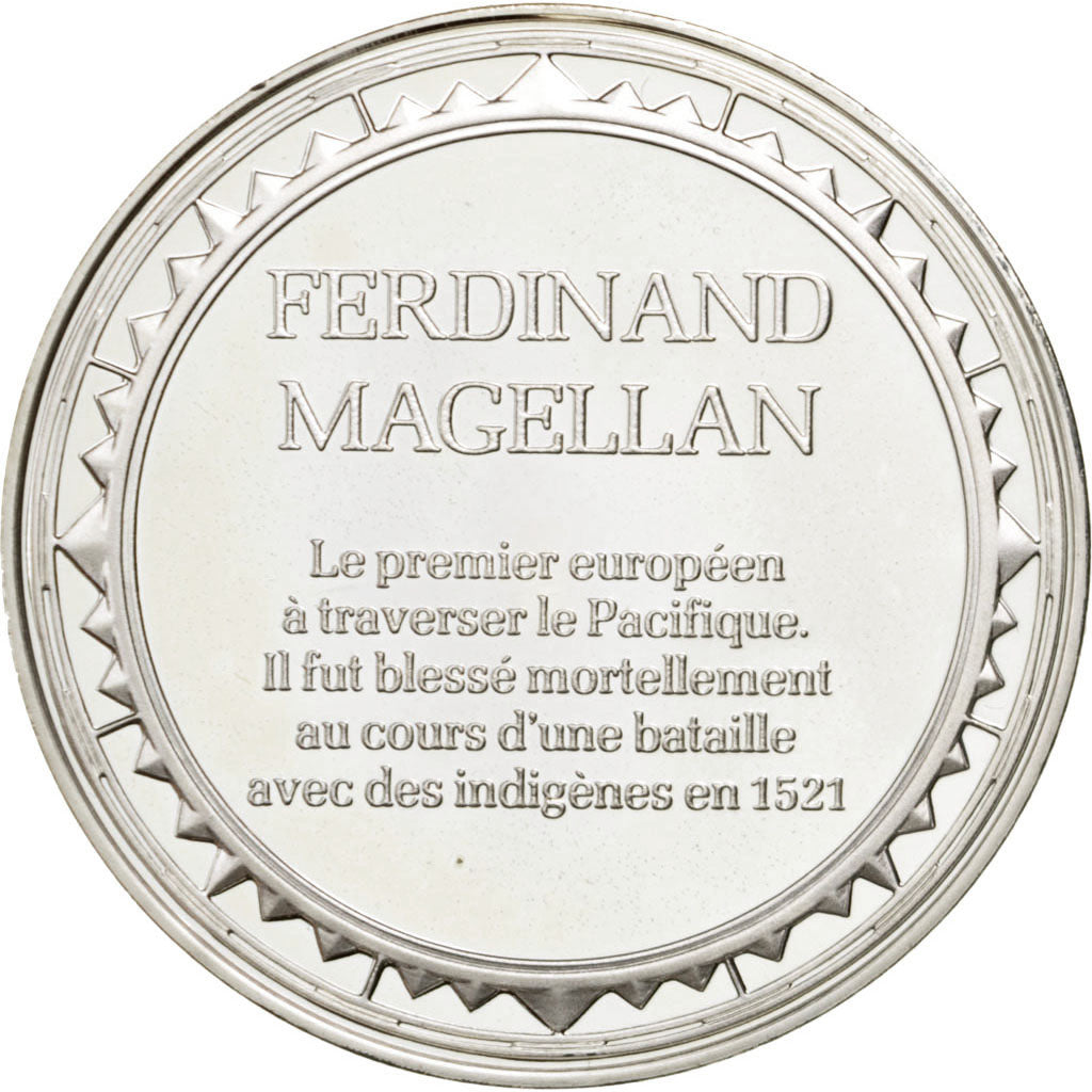 FRANCE, Geography, French Fifth Republic, Medal, MS(60-62), Silver, 38, 25.40