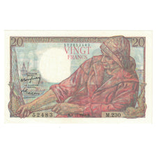 Francia, 20 Francs, Pêcheur, 1949, M.230, SPL-, Fayette:13.16, KM:100c
