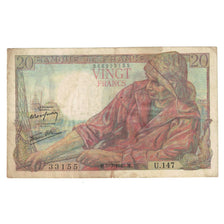 Frankrijk, 20 Francs, Pêcheur, 1945, U.147, TB, Fayette:13.10, KM:100a