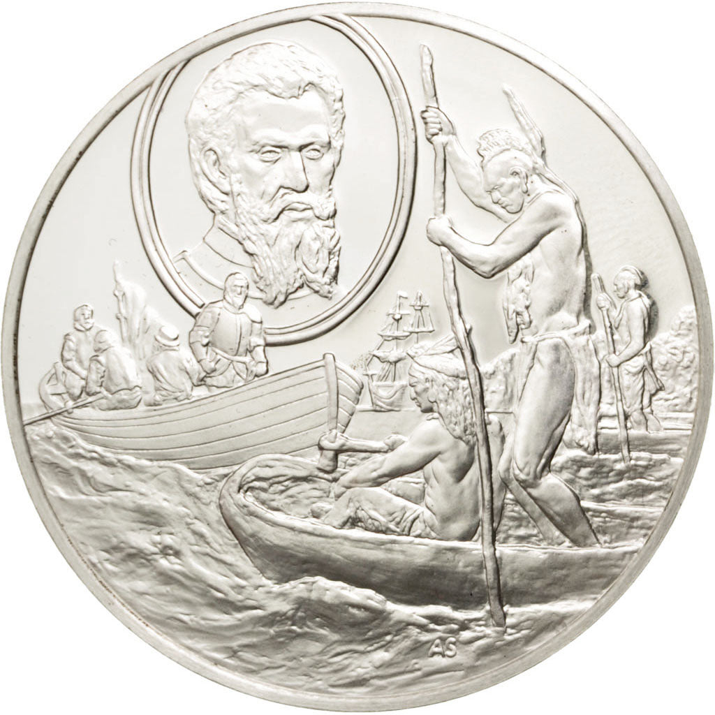 FRANCE, Geography, French Fifth Republic, Medal, MS(60-62), Silver, 38, 19.80