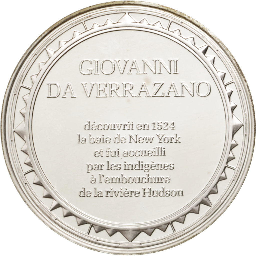 FRANCE, Geography, French Fifth Republic, Medal, MS(60-62), Silver, 38, 19.80