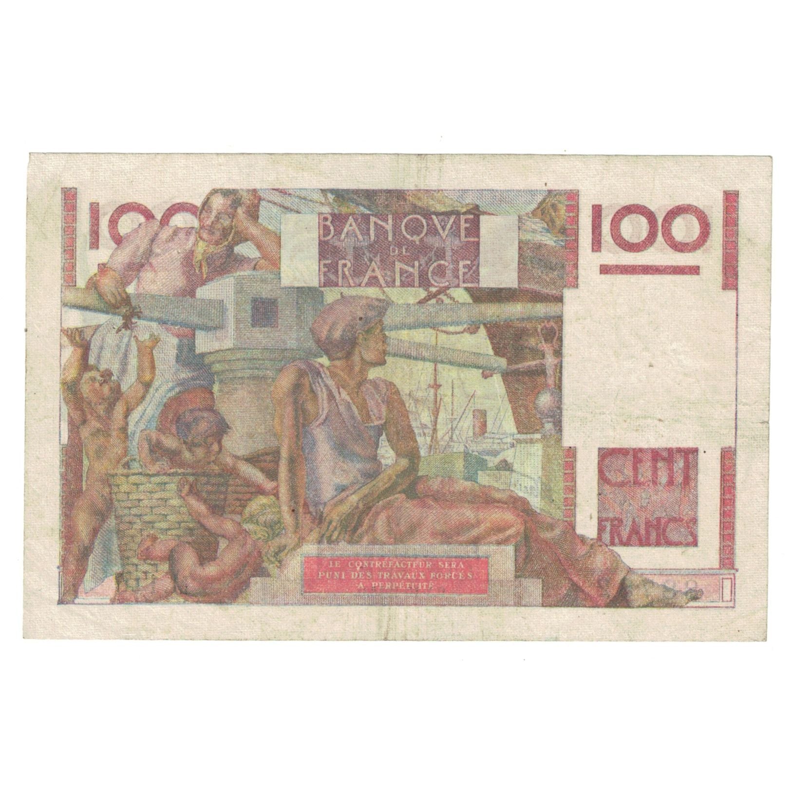 Francia, 100 Francs, Jeune Paysan, 1946, M.110, MBC, Fayette:28.9, KM:128a