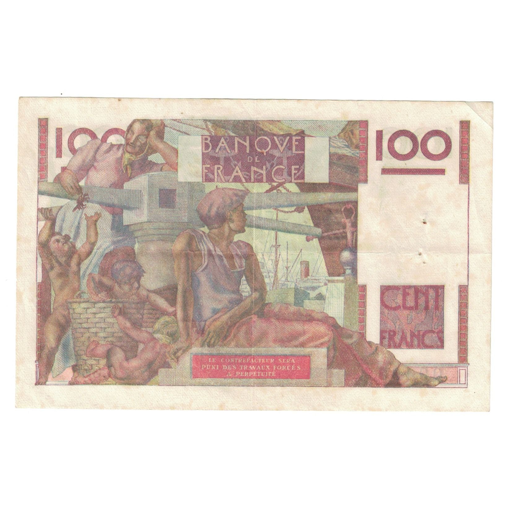 Frankrijk, 100 Francs, Jeune Paysan, 1950, C.363, TTB+, Fayette:28.26, KM:128c