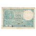 Francia, 10 Francs, Minerve, 1939, Y.74102, B, Fayette:07.11, KM:84
