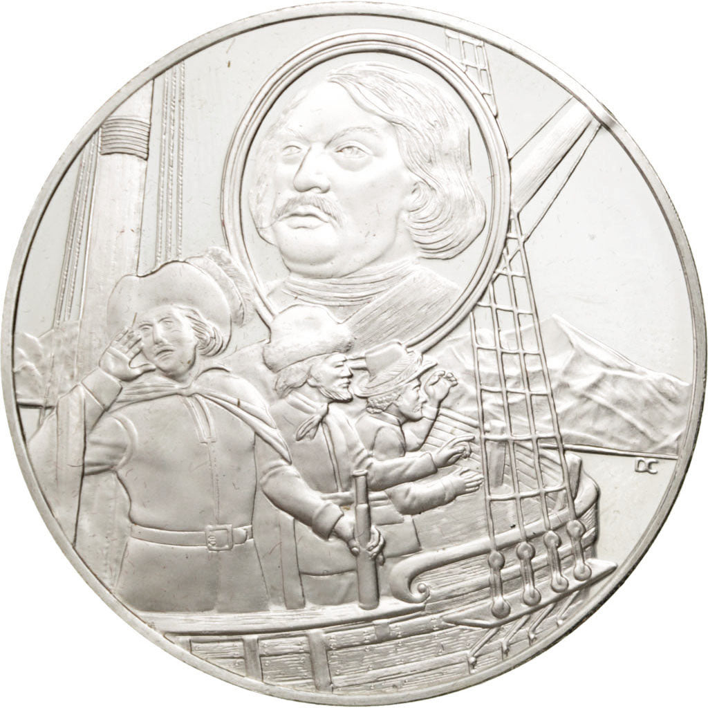 FRANCE, Geography, French Fifth Republic, Medal, MS(60-62), Silver, 38, 19.60