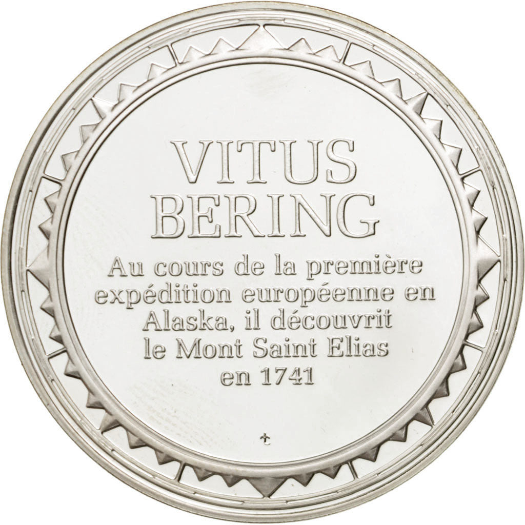 FRANCE, Geography, French Fifth Republic, Medal, MS(60-62), Silver, 38, 19.60