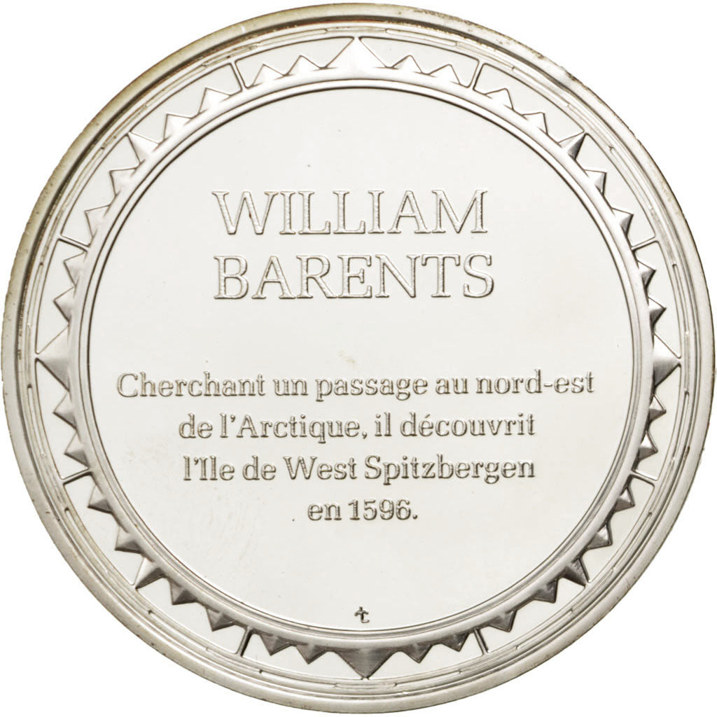 FRANCE, Geography, French Fifth Republic, Medal, MS(60-62), Silver, 38, 20.80