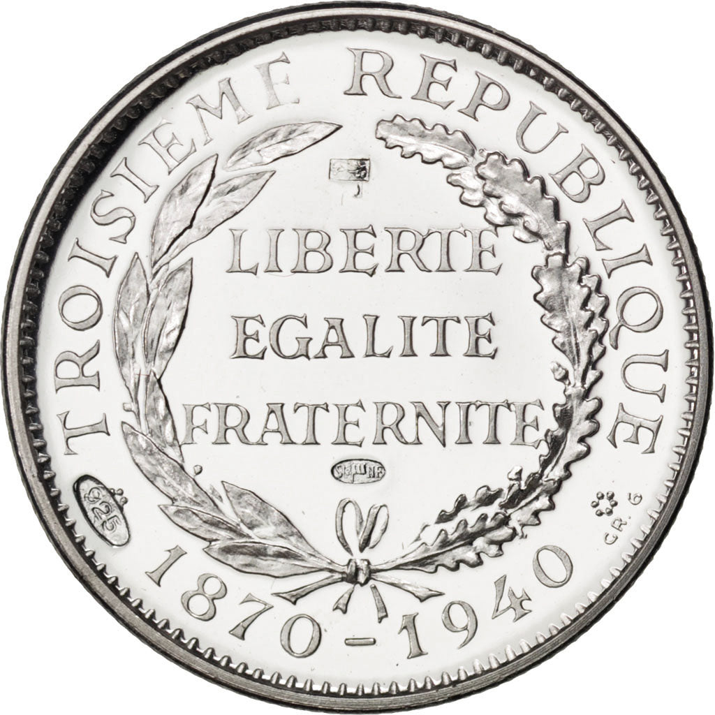 France, Medal, French Third Republic, History, MS(60-62), Silver