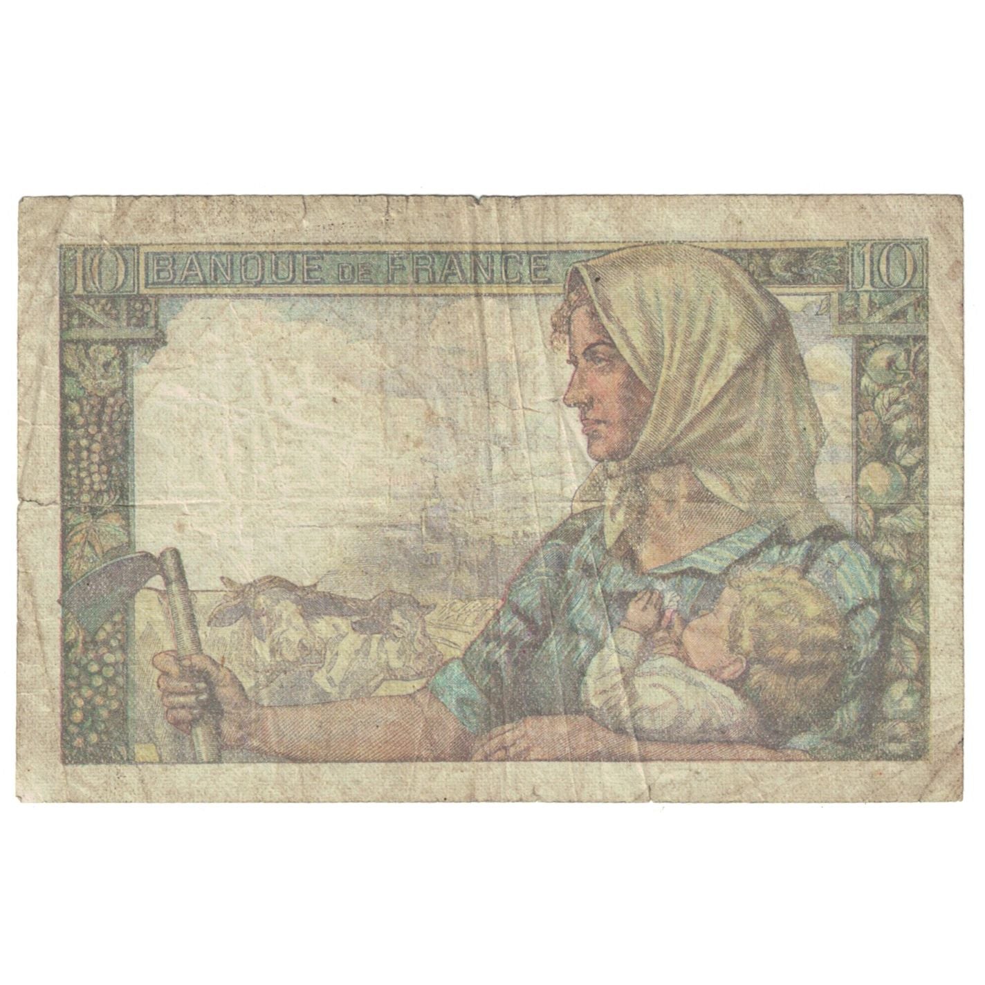 França, 10 Francs, Mineur, 1949, Z.190, F(12-15), Fayette:8.21, KM:99f