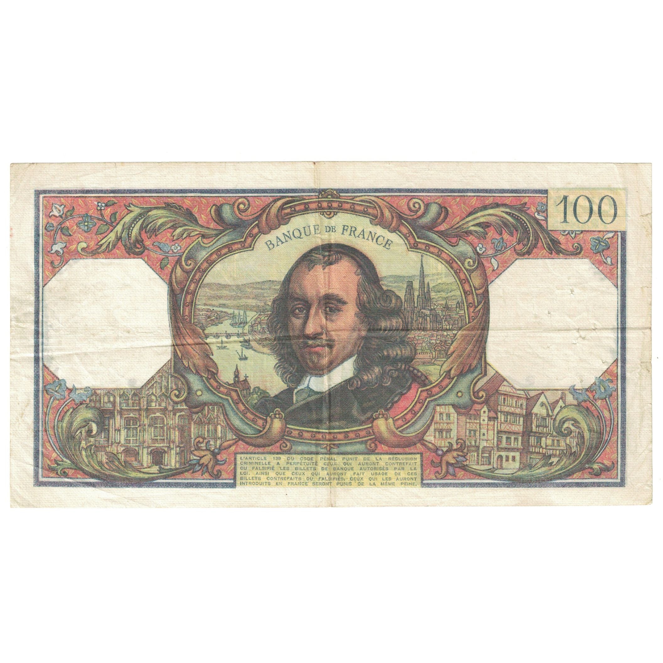 France, 100 Francs, Corneille, 1976, U.937, TB+, Fayette:65.52, KM:149f