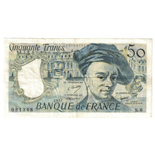 France, 50 Francs, Quentin de La Tour, 1977, N.6, EF(40-45), Fayette:67.2
