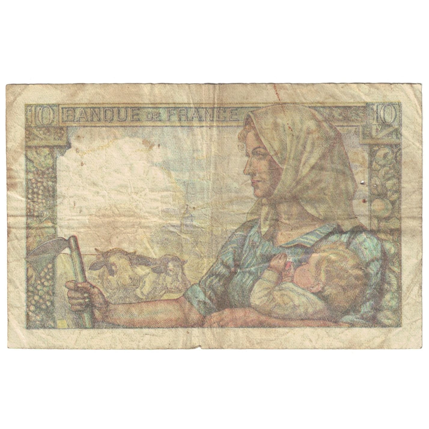 France, 10 Francs, Mineur, 1949, J.205, VF(20-25), Fayette:8.22, KM:99f