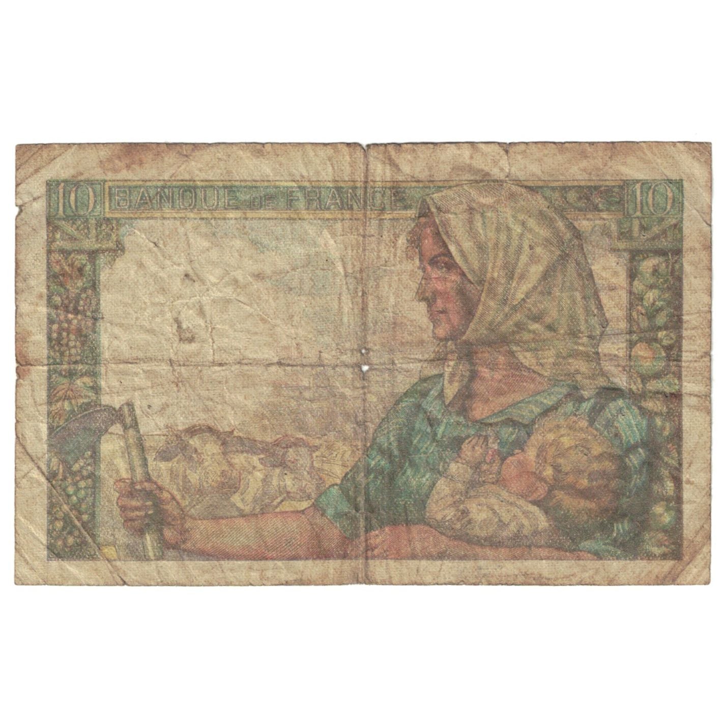 France, 10 Francs, Mineur, 1949, K.205, VF(20-25), Fayette:8.22, KM:99f