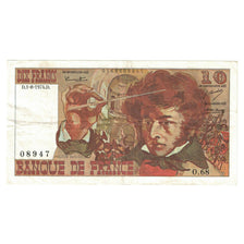 França, 10 Francs, Berlioz, 1974, O.68, AU(50-53), Fayette:F63.06, KM:150a