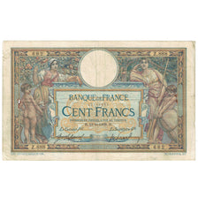 France, 100 Francs, Luc Olivier Merson, 1909, Z.888, VF(20-25), Fayette:23.01