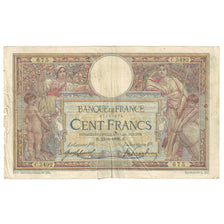 France, 100 Francs, Luc Olivier Merson, 1916, C.3492, B, Fayette:23.08, KM:71a