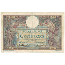 France, 100 Francs, Luc Olivier Merson, 1920, S.6764, B+, Fayette:23.12, KM:71a