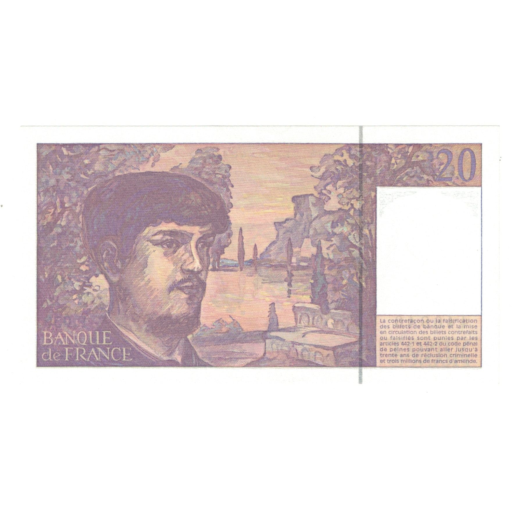 France, 20 Francs, Debussy, 1997, F.053, NEUF, Fayette:66ter.2, KM:151i