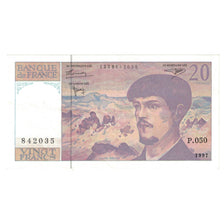 França, 20 Francs, Debussy, 1997, P.050, UNC(64), Fayette:66ter.2, KM:151i
