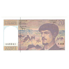 Frankreich, 20 Francs, Debussy, 1997, F.053, UNZ, Fayette:66ter.2, KM:151i