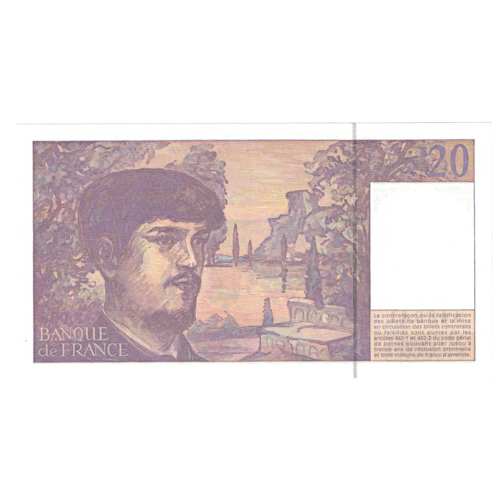 Frankreich, 20 Francs, Debussy, 1997, F.053, UNZ, Fayette:66ter.2, KM:151i