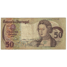 Geldschein, Portugal, 50 Escudos, 1980, 1980-02-01, KM:174b, SGE+