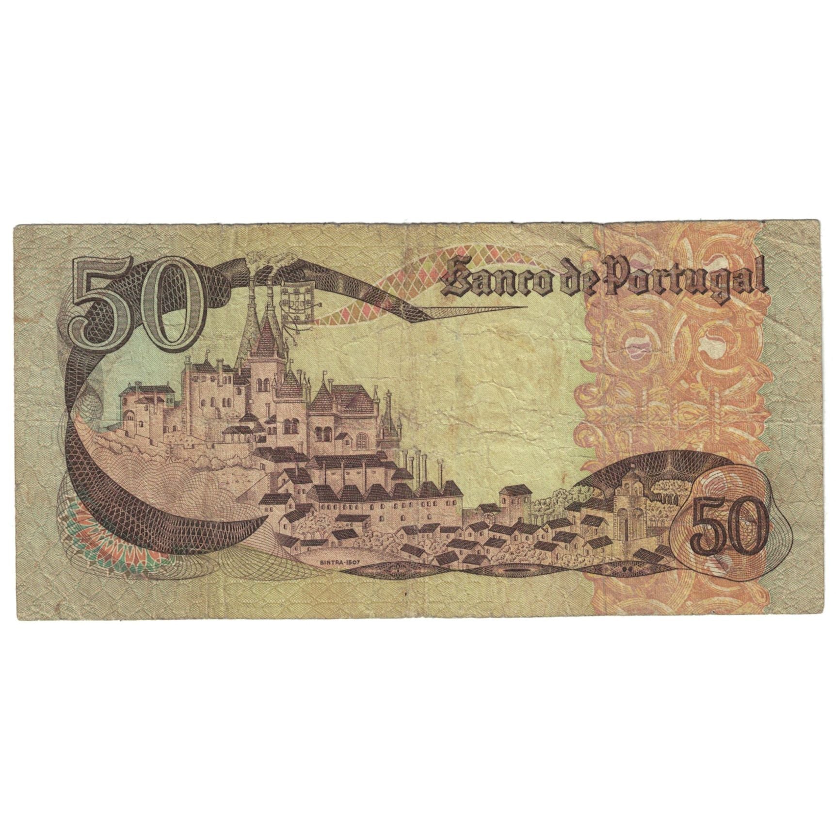 Geldschein, Portugal, 50 Escudos, 1980, 1980-02-01, KM:174b, SGE+