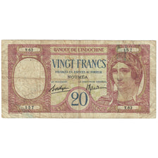 Banknote, New Caledonia, 20 Francs, Undated (1929), Undated (1929), KM:37b