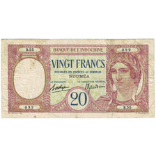 Banknote, New Caledonia, 20 Francs, Undated (1929), Undated (1929), KM:37b