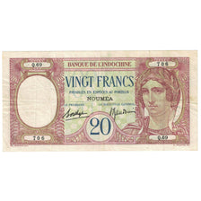 Banknote, New Caledonia, 20 Francs, Undated (1929), Undated (1929), KM:37b