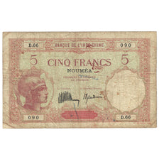 Banknote, New Caledonia, 5 Francs, Undated (1926), Undated (1926), KM:36b