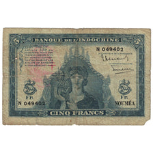 Geldschein, New Hebrides, 5 Francs, undated (1945), Undated (1945), KM:5, SGE