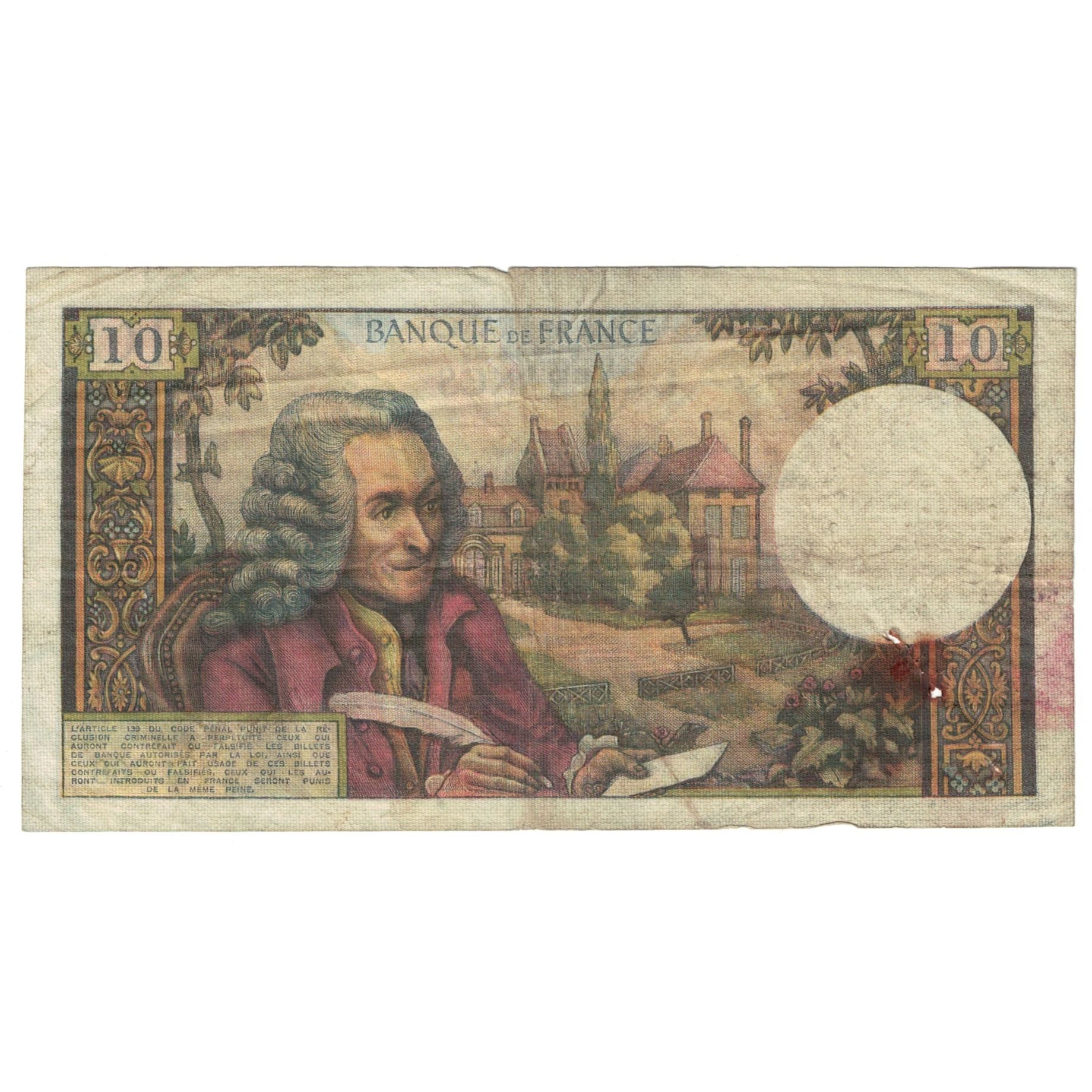 Frankreich, 10 Francs, Voltaire, 1966, M.268, SGE, Fayette:62.23, KM:147b