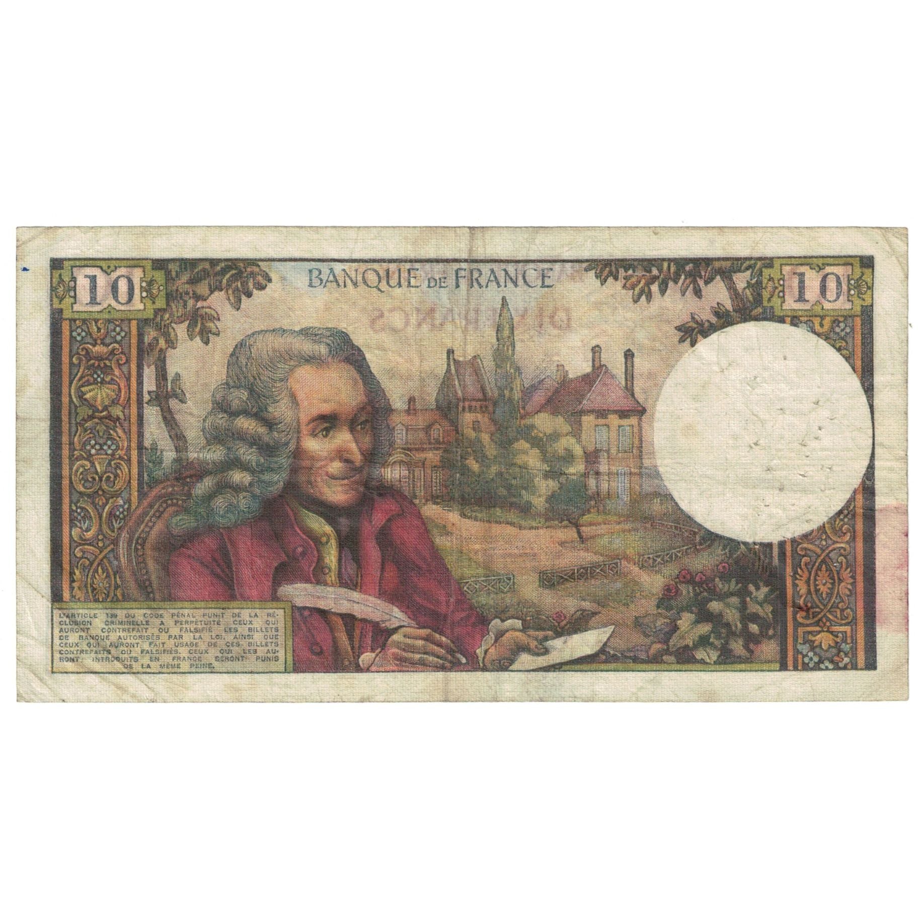 Frankreich, 10 Francs, Voltaire, 1965, R.182, S, Fayette:62.16, KM:147a
