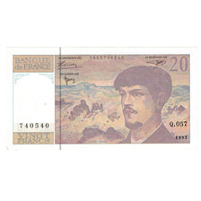 Francia, 20 Francs, Debussy, 1997, Q.057, SC, Fayette:66ter.2, KM:151i