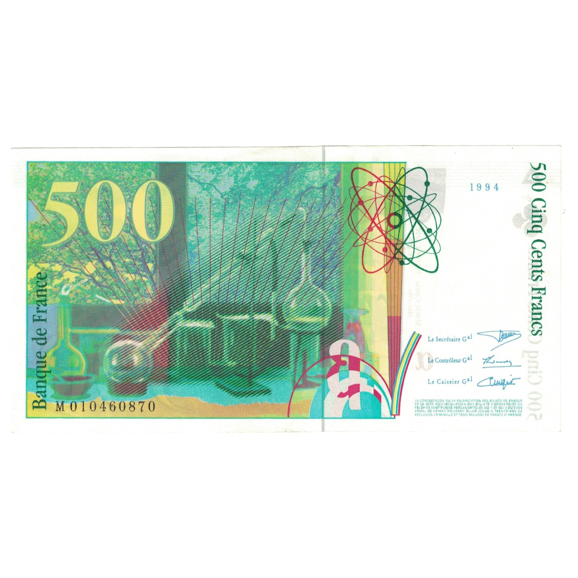 Francia, 500 Francs, Pierre et Marie Curie, 1994, M.010, SPL, Fayette:76.1