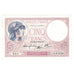 France, 5 Francs, Violet, 1939, Q.61646, UNC(63), Fayette:04.07, KM:83